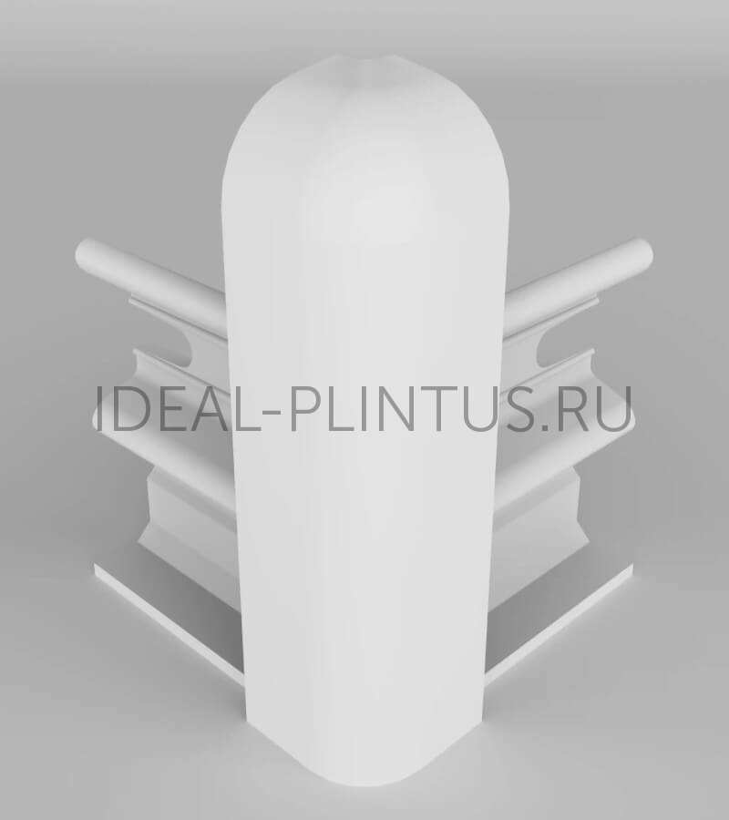 Ideal — Угол наружный Фур.Classic Soft-80 Белый 10 шт/уп (Клс80 БЕЛ 001 02 Н)