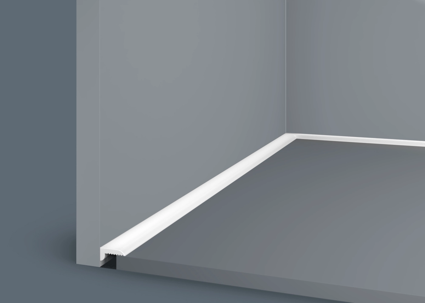 Ideal — Плинтус напольный Cosca PL015, 10x21x2000мм, Экополимер (Плинтус ударопрочный)