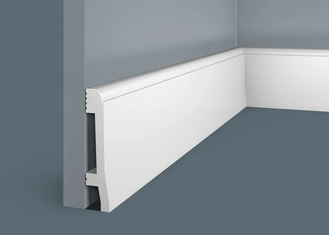 Ideal — Плинтус напольный Cosca PX022, 100x22x2000мм, Экополимер (Плинтус ударопрочный)