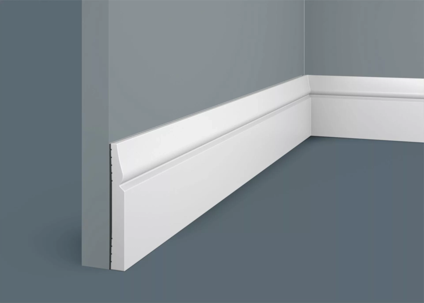 Ideal — Плинтус напольный Cosca PX031, 82x11x2000мм, Экополимер (Плинтус ударопрочный)