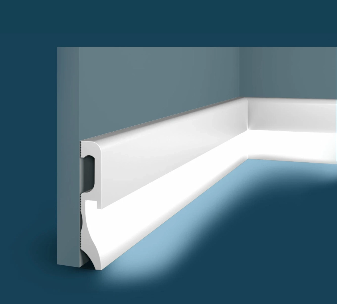 Ideal — Плинтус напольный Cosca PX033, 100x18x2000мм, Экополимер (Плинтус ударопрочный)