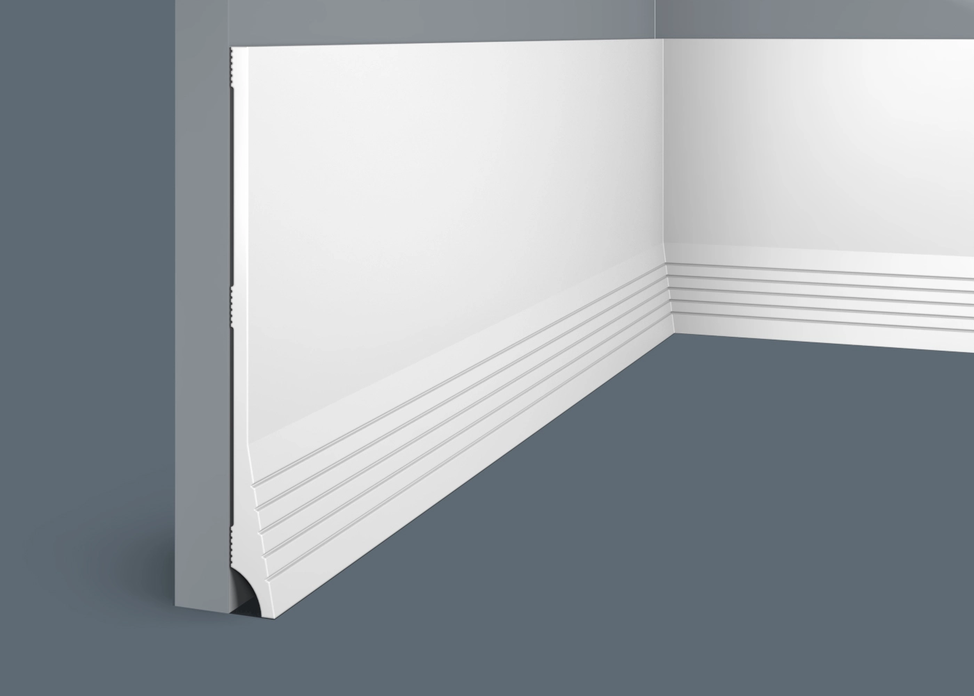 Ideal — Плинтус напольный Cosca PX036, 184x16x2000мм, Экополимер (Плинтус ударопрочный)