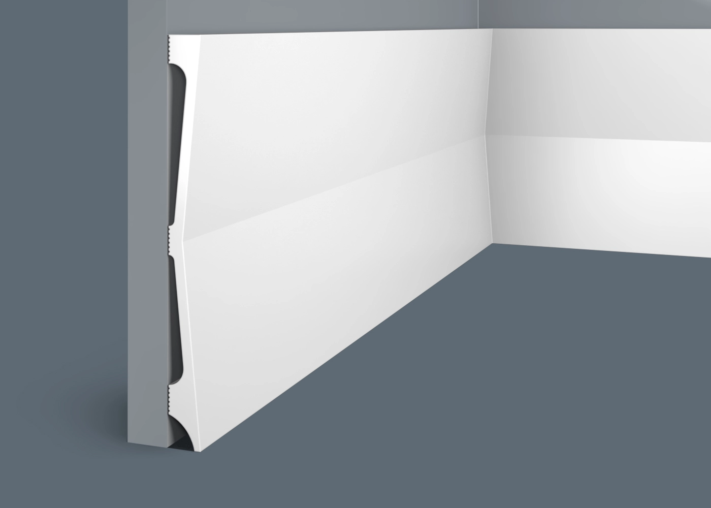 Ideal — Плинтус напольный Cosca PX039, 185x16x2000мм, Экополимер (Плинтус ударопрочный)