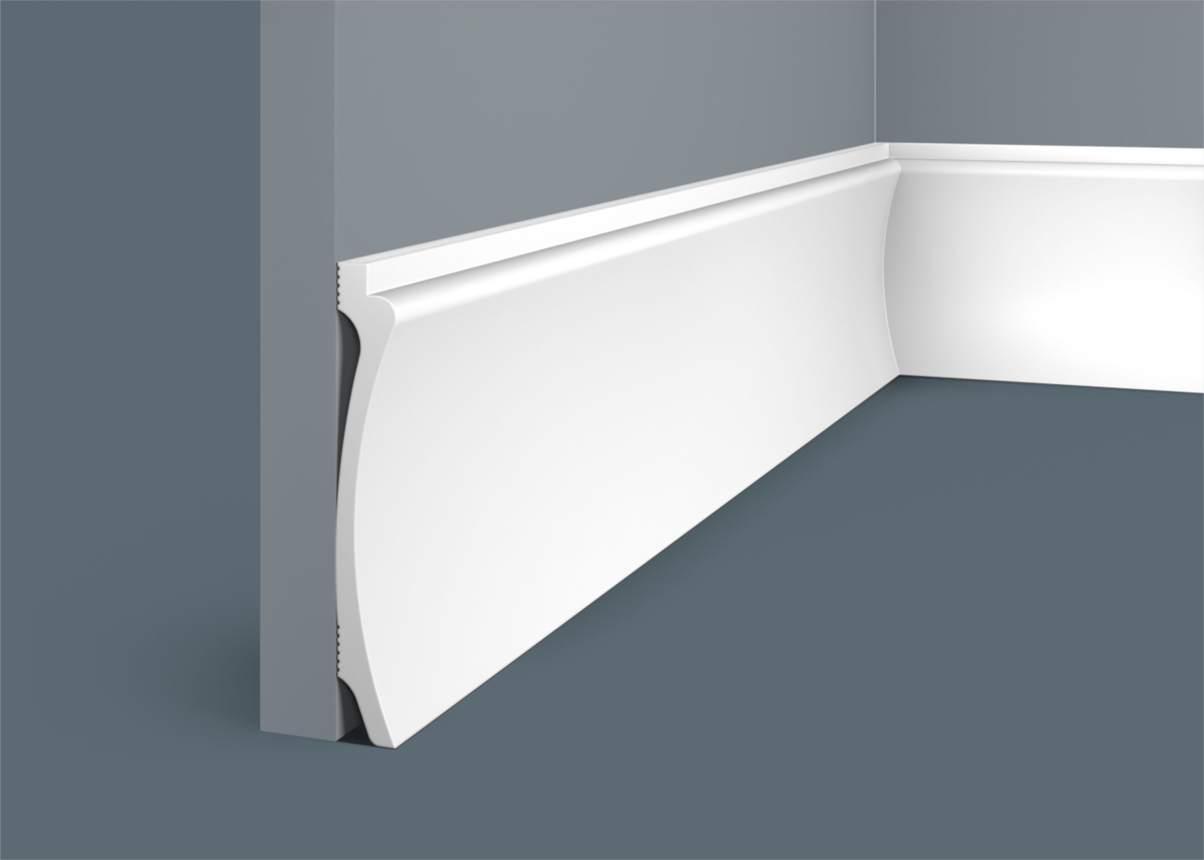 Ideal — Плинтус напольный Cosca PX046, 112x15x2000мм, Экополимер (Плинтус ударопрочный)