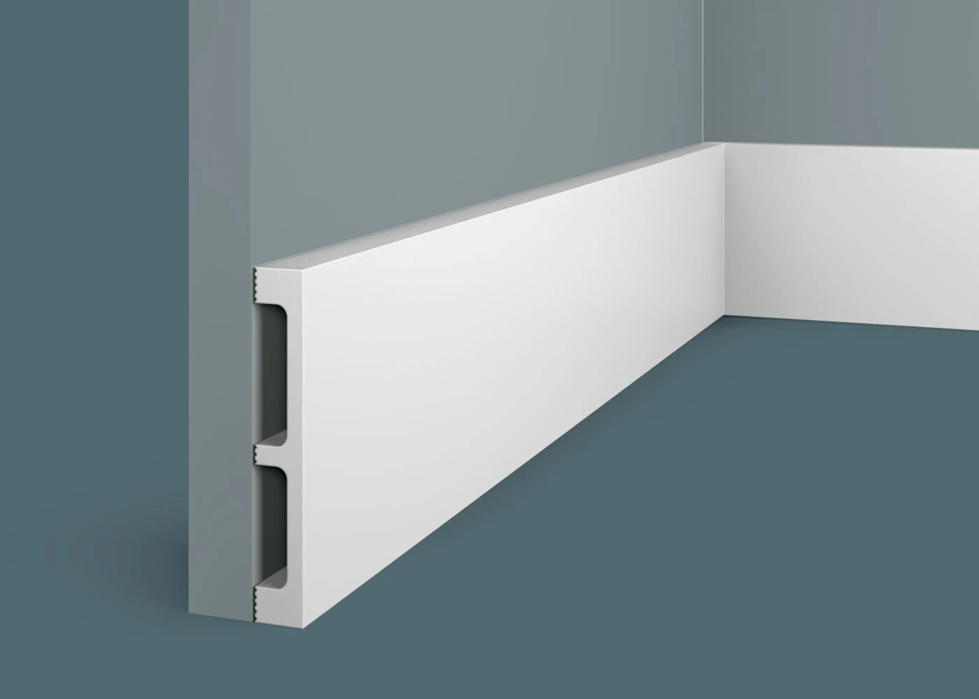 Ideal — Плинтус напольный Cosca PX049, 99x15x2000мм, Экополимер (Плинтус ударопрочный)