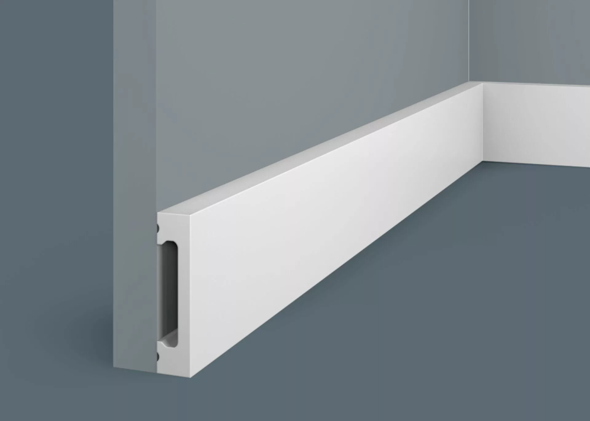 Ideal — Плинтус напольный Cosca PX050, 65x15x2000мм, Экополимер (Плинтус ударопрочный)