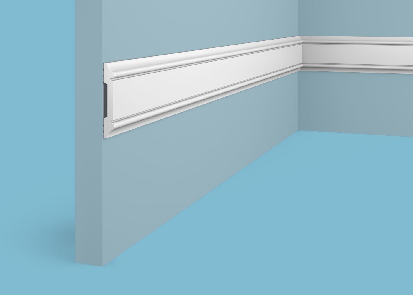 Ideal — Молдинг Cosca MX006, 48x8x2000мм, Экополимер (Молдинг ударопрочный)