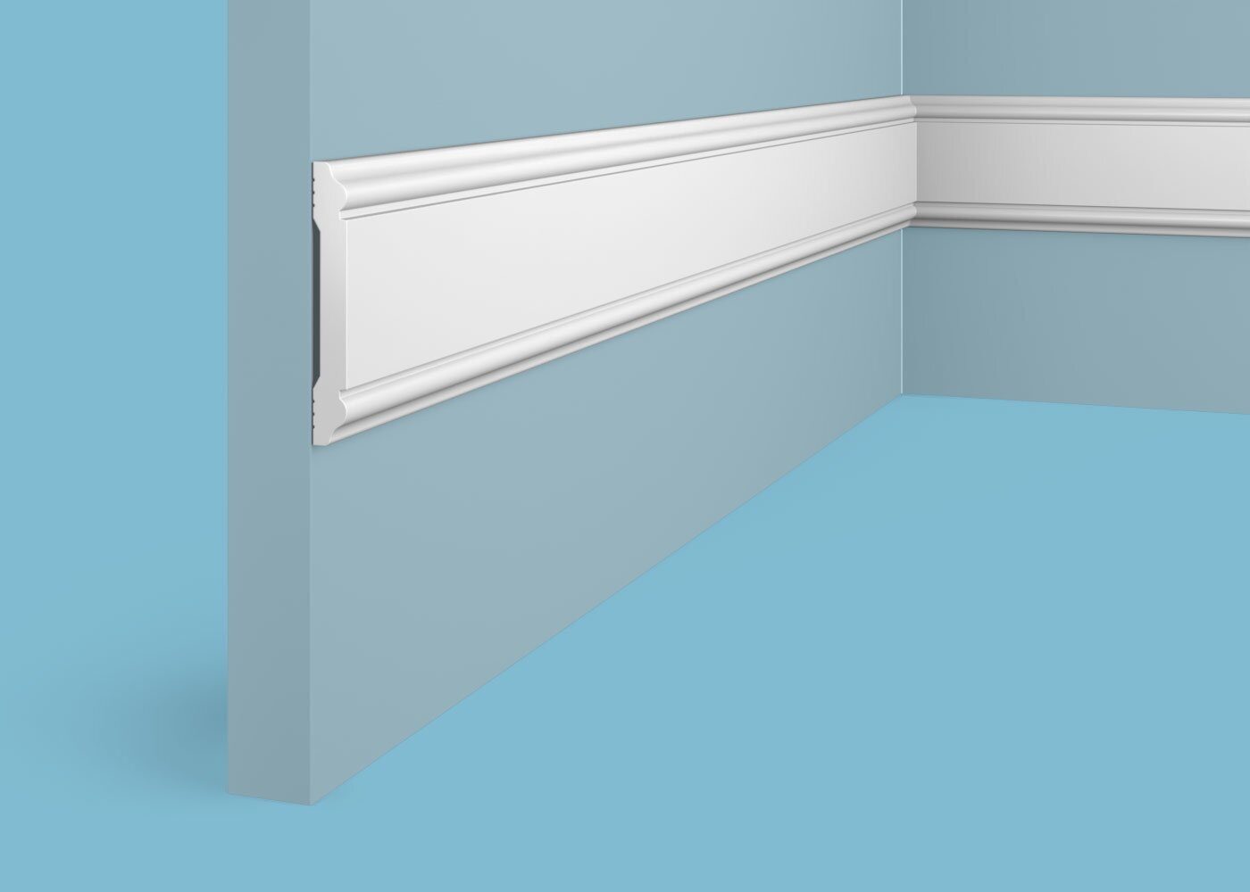 Ideal — Молдинг Cosca MX008, 60x8x2000мм, Экополимер (Молдинг ударопрочный)