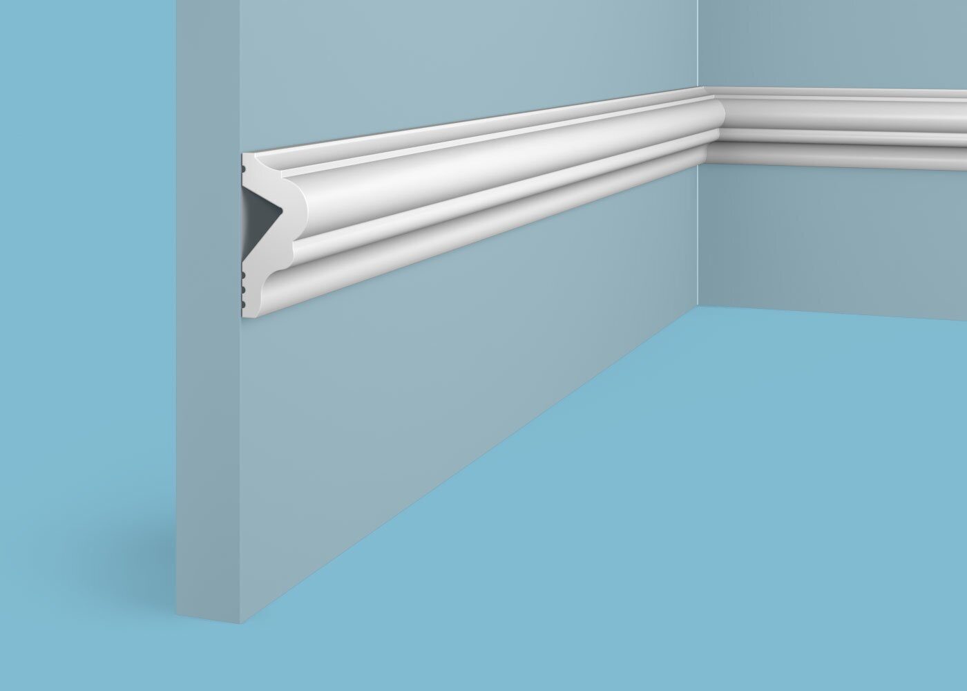 Ideal — Молдинг Cosca MX018, 45x20x2000мм, Экополимер (Молдинг ударопрочный)