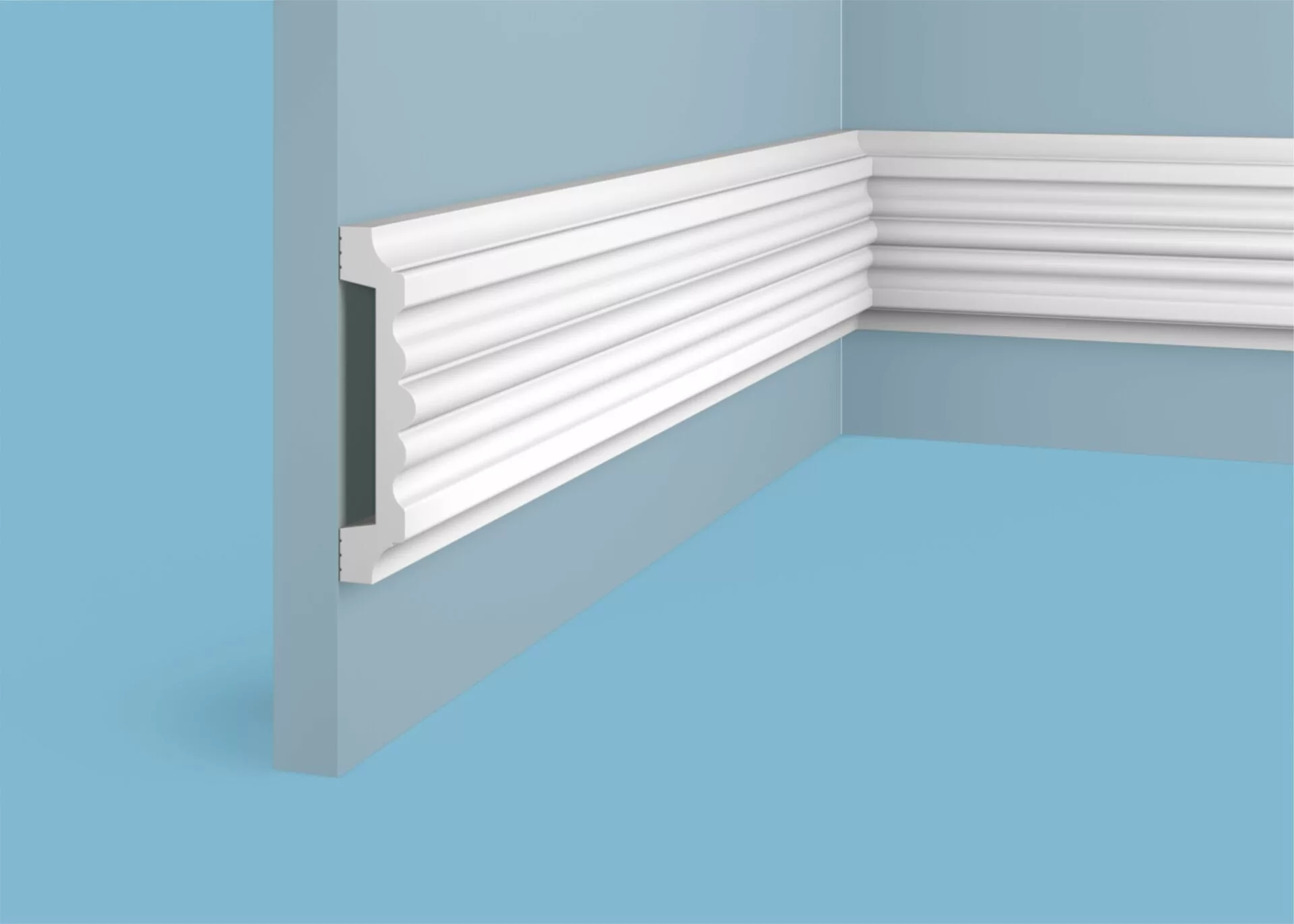 Ideal — Молдинг Cosca MX021, 99x23x2000мм, Экополимер (Молдинг ударопрочный)