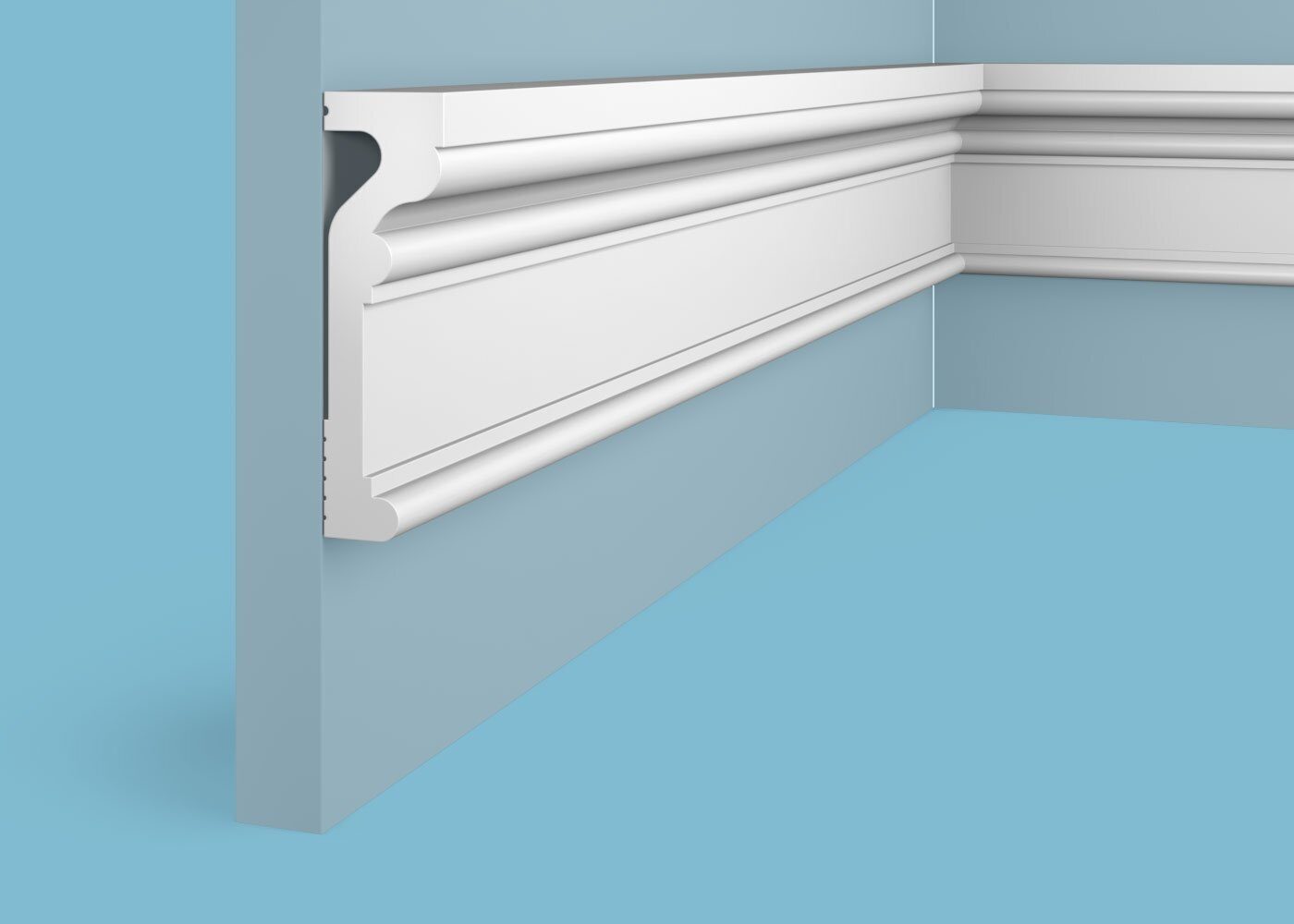 Ideal — Молдинг Cosca MX045, 91x27x2000мм, Экополимер (Молдинг ударопрочный)