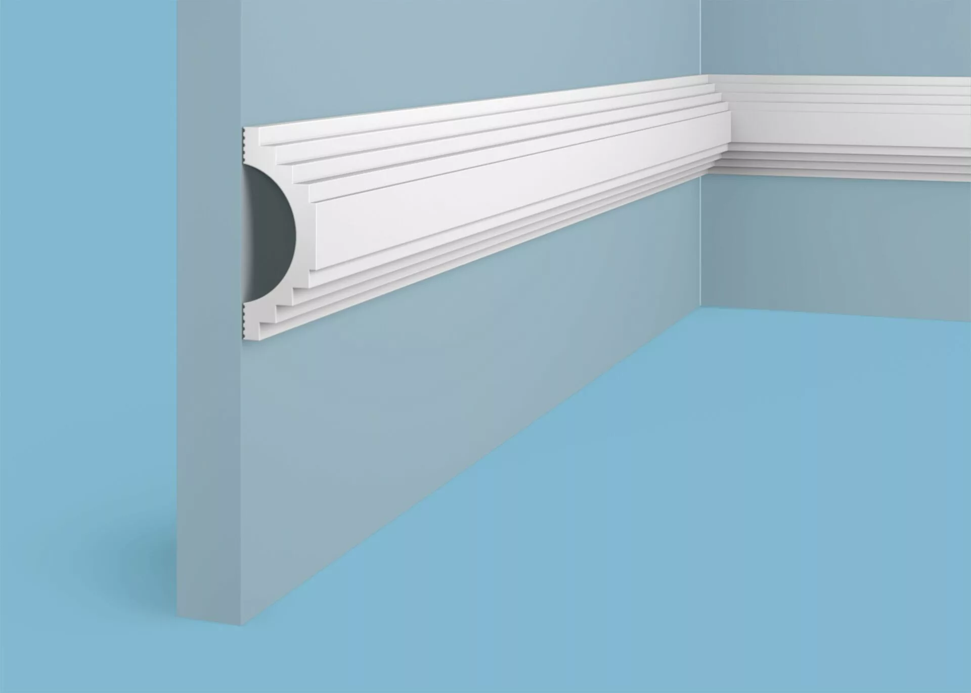 Ideal — Молдинг Cosca MX051, 58x22x2000мм, Экополимер (Молдинг ударопрочный)