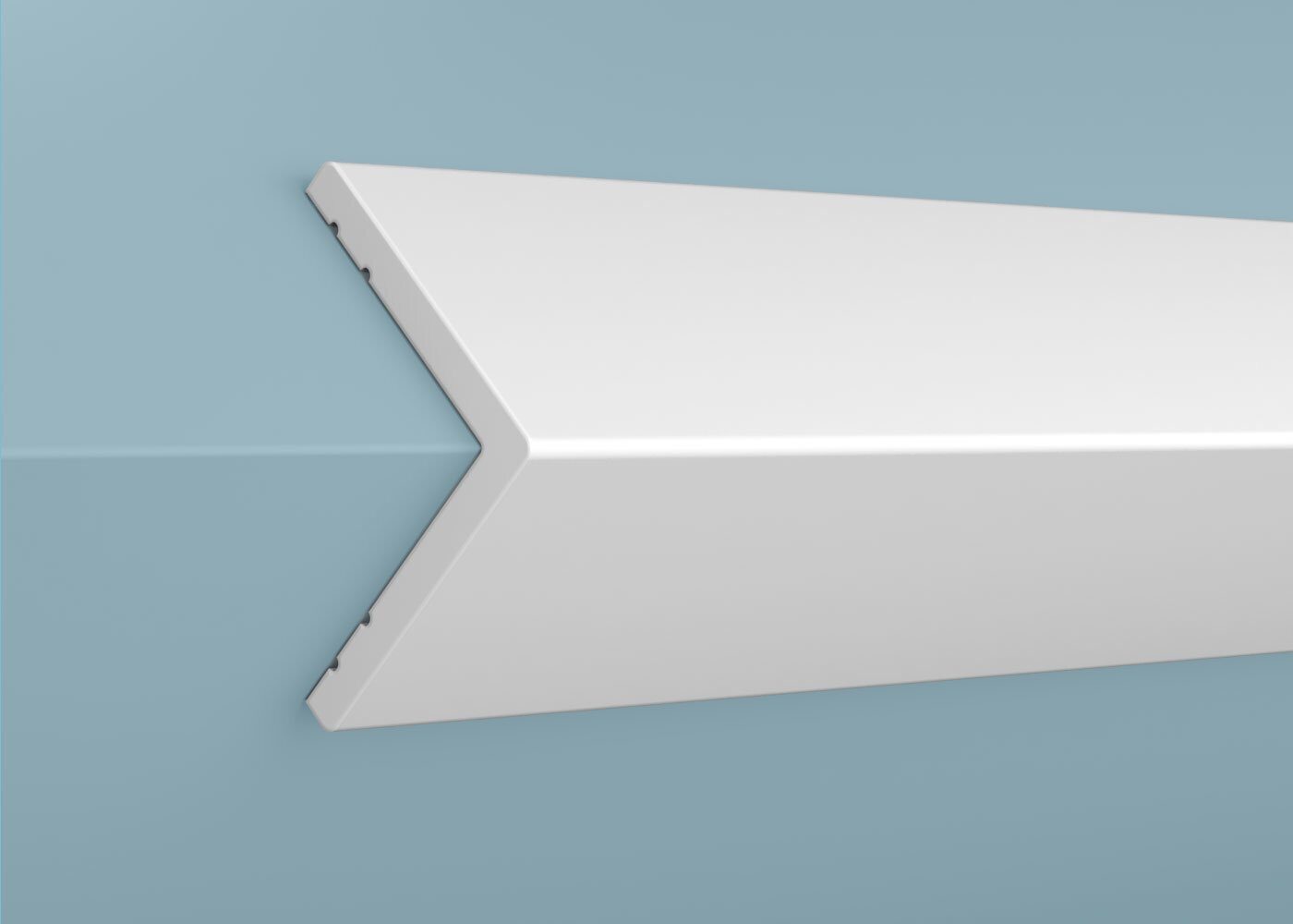 Ideal — Угол Cosca AX001, 25x25x2000мм, Экополимер (Угол ударопрочный)