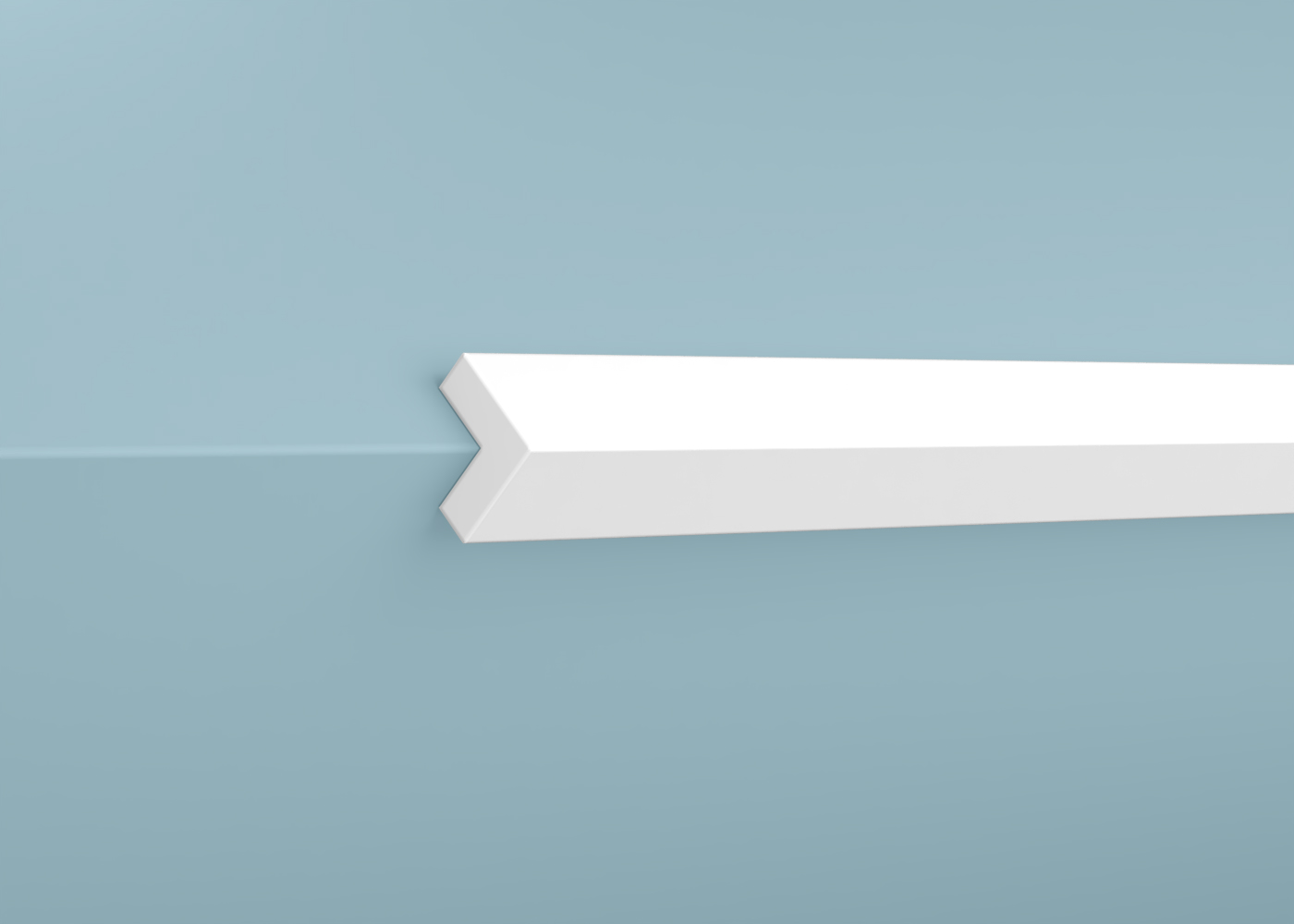 Ideal — Угол Cosca AX004, 8x8x2000мм, Экополимер (Угол ударопрочный)