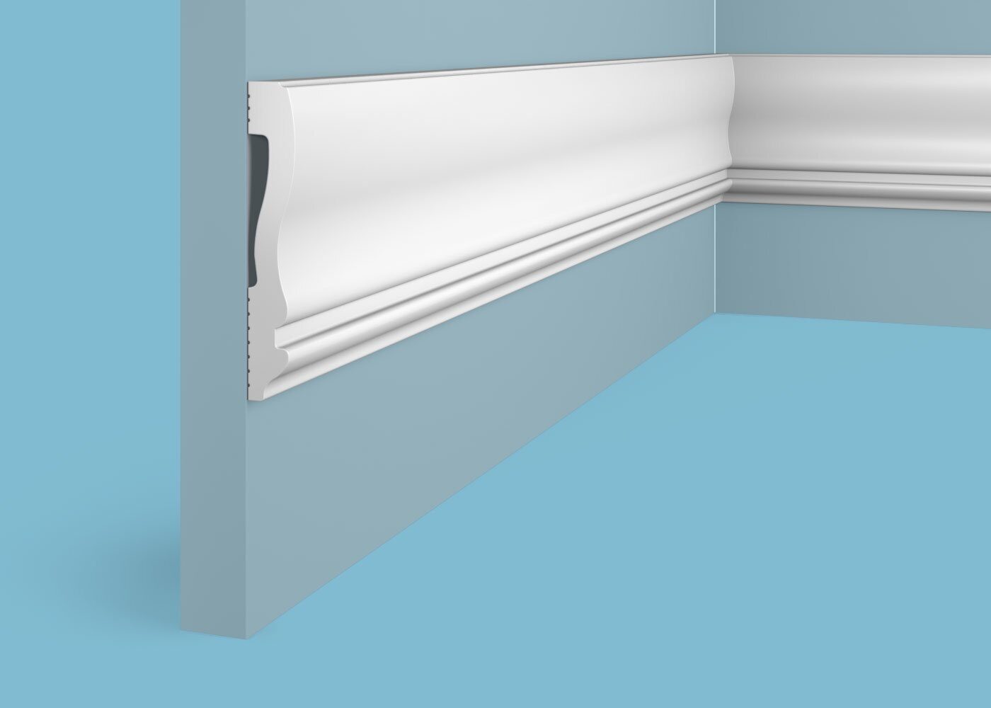 Ideal — Молдинг Cosca MX029, 85x14x2000мм, Экополимер (Молдинг ударопрочный)