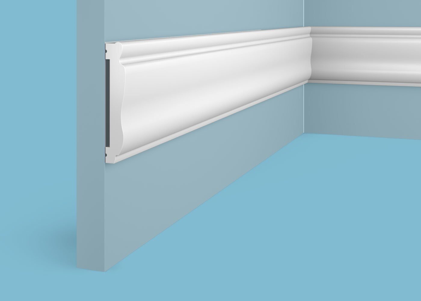 Ideal — Молдинг Cosca MX033, 76x14x2000мм, Экополимер (Молдинг ударопрочный)