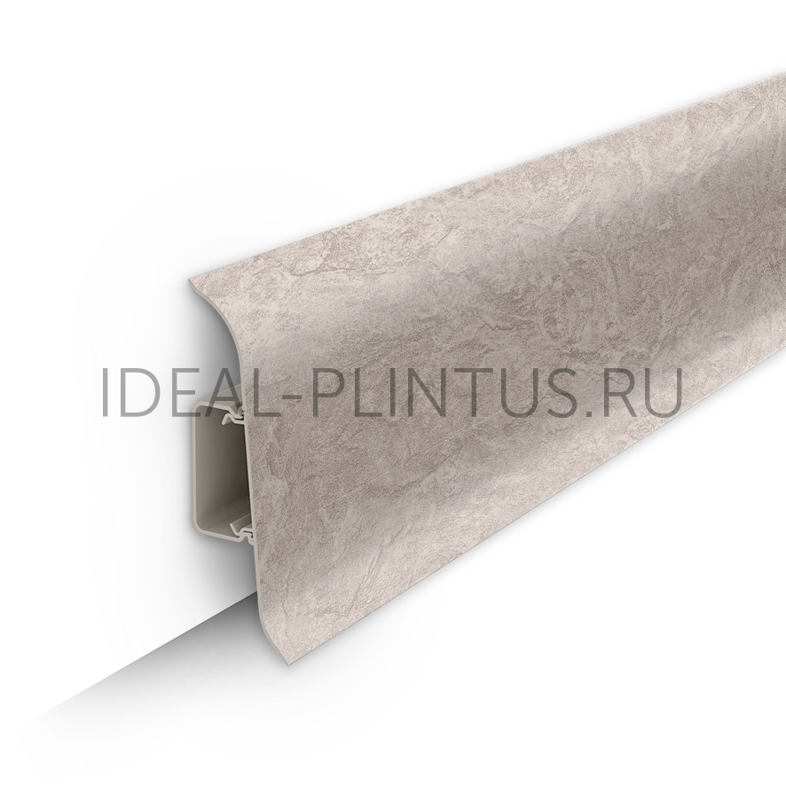 Ideal — Напольный пластиковый плинтус пвх Идеал Классик 70мм 549 Лофт светло-бежевый (ideal Classic 70х22х2200 мм)