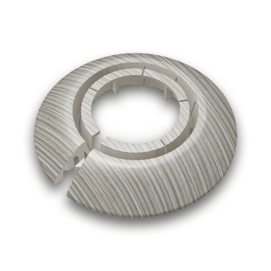 Ideal — Обвод для Труб IDEAL Универсальный Ø25-34мм Идеал, 253 Ясень серый