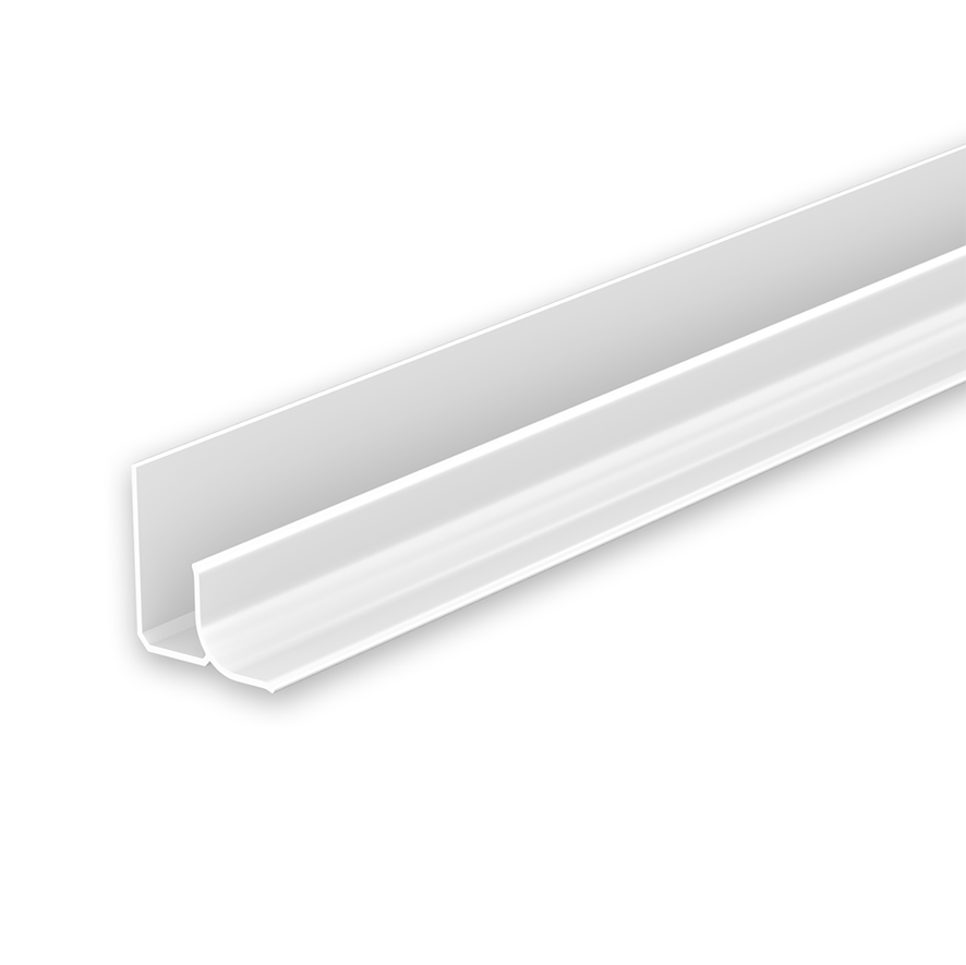 Ideal — Угол внутренний универсальный для панелей Идеал Ламини, 8мм 3.0м, 001-0 Белый Глянцевый