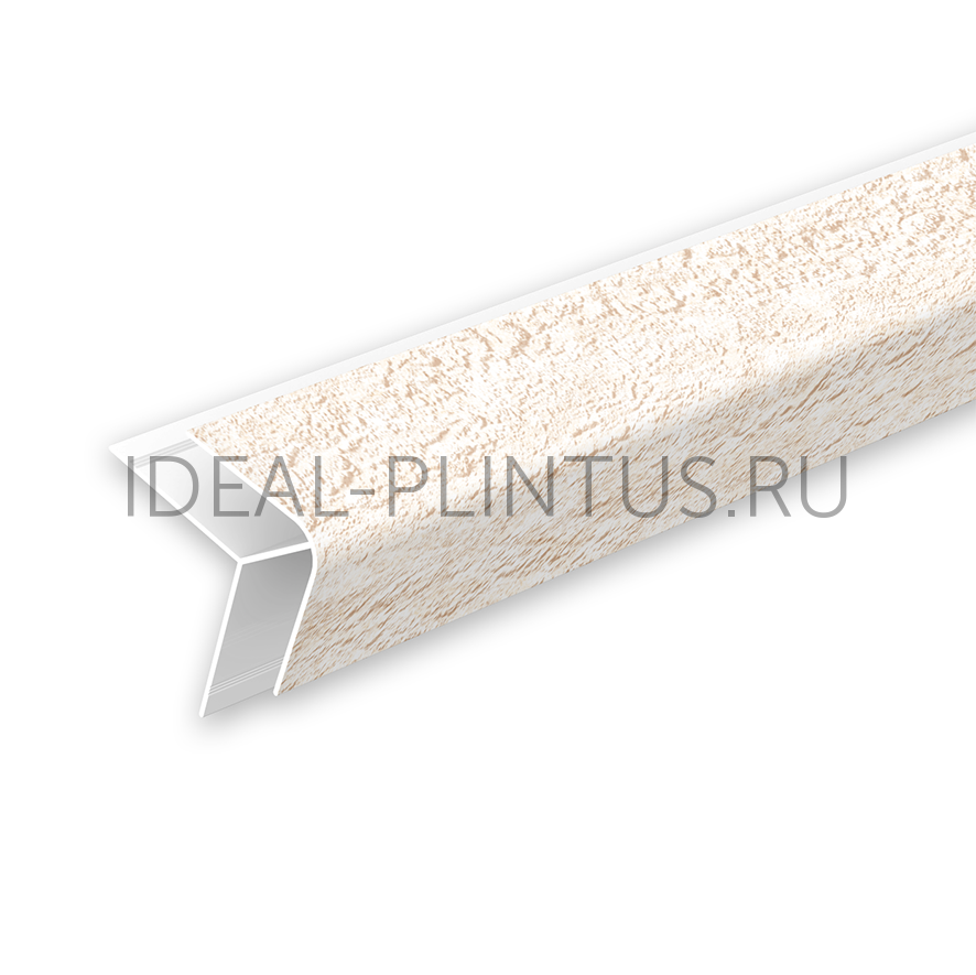 Ideal — Угол наружный для панелей Идеал Ламини, 8мм 2.7м, 167 Травертин бежевый