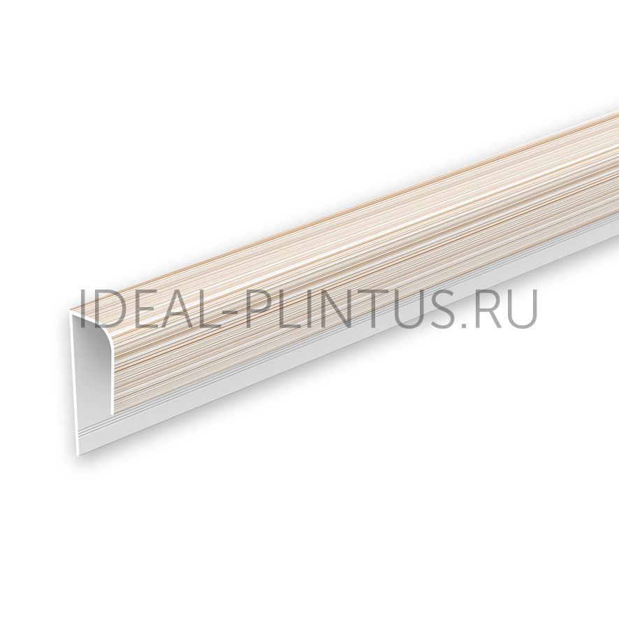 Ideal — Профиль П-образный (стартовый) Идеал Ламини для панелей 8мм 2.7м, 501 Рипс персик
