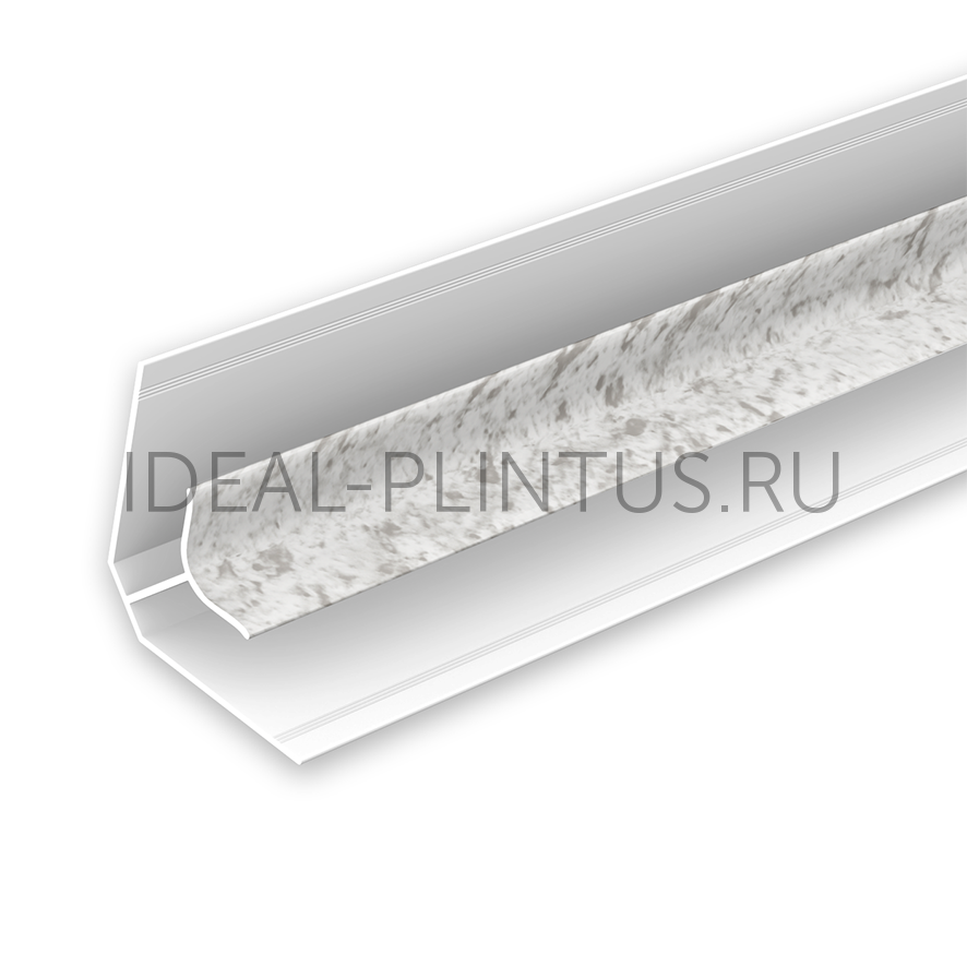 Ideal — Угол внутренний для панелей Идеал Ламини, 8мм 2.7м, 551 Цемент