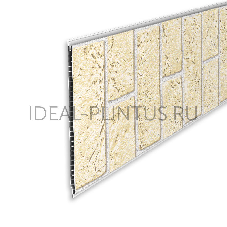 Ideal — Панель стеновая Идеал Ламини 250мм 2.7м, 192 Кирпич песчаный (250x8x2700мм)