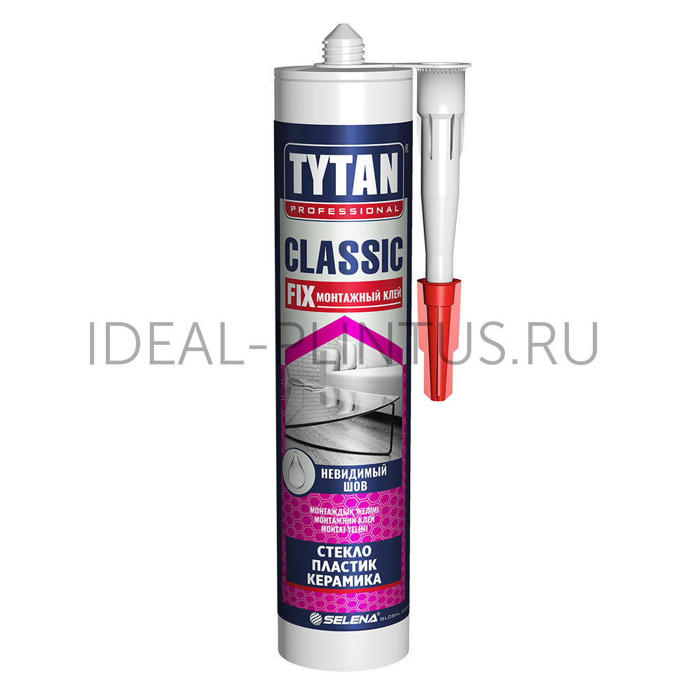 Ideal — Монтажный клей Tytan Classic FIX / Титан Клаcсик Фикс невидимый шов (280 мл) Титан