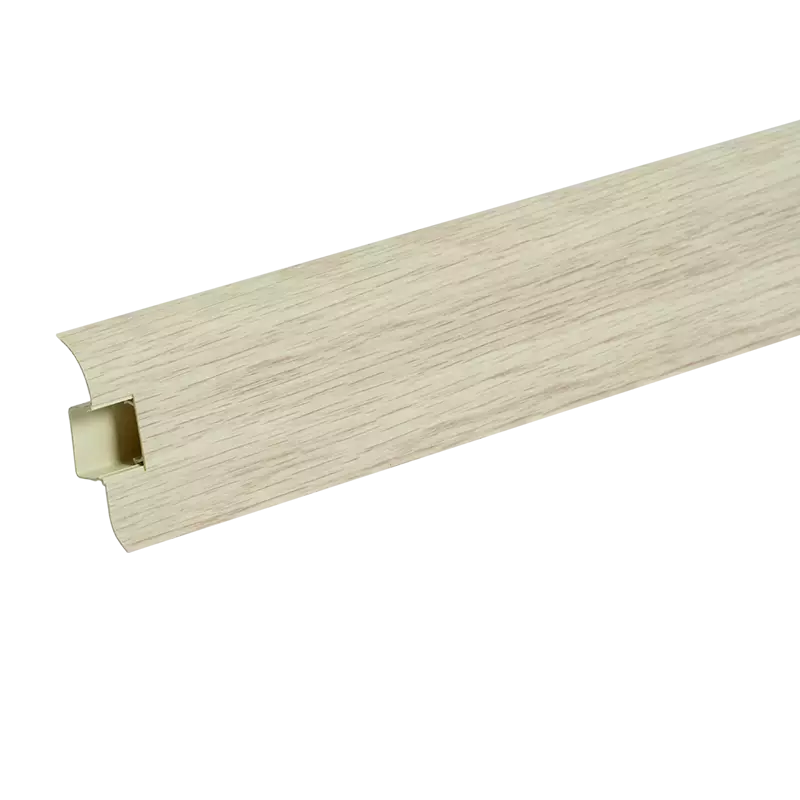 Ideal — Напольный пластиковый плинтус пвх Идеал Комфорт к55 Клен Северный 263 (ideal Comfort 55х22х2200 мм)