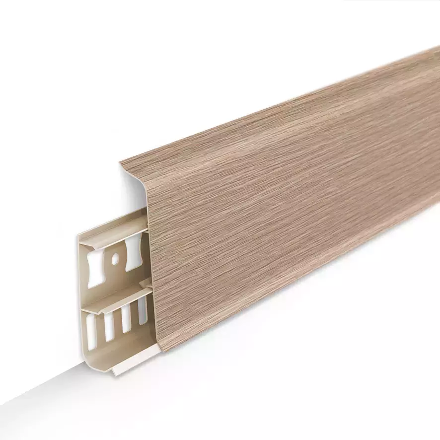 Ideal — Напольный пластиковый плинтус пвх Деконика D85 213 Дуб северный (ideal Deconika 85х21х2200 мм)