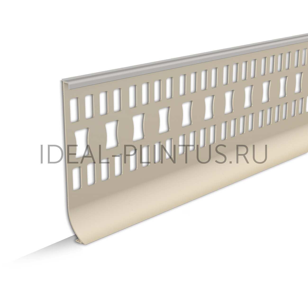 Ideal — Плинтус для линолеума IDEAL 002 Светло-серый 100x16x2х2200мм ПЛв-002