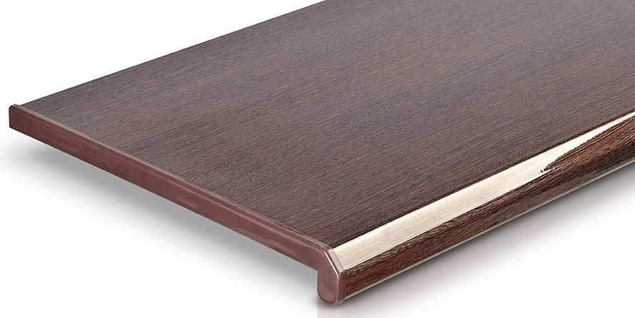 Ideal — Подоконник пластиковый DANKE PREMIUM, Венге матовый