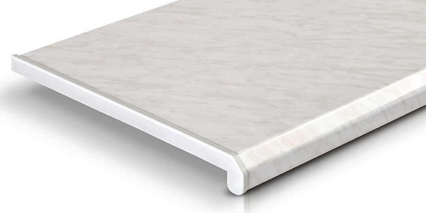 Ideal — Подоконник пластиковый DANKE PREMIUM, Мрамор классико глянцевый