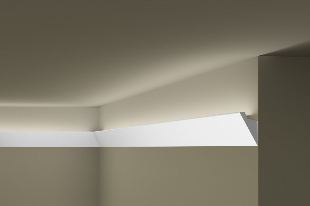 Ideal — Плинтус Потолочный IL4 (Дюрополимер под Подсветку) 36x60x2000 мм NMS