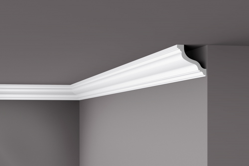 Ideal — Потолочный плинтус из дюрополимера 84x84x2000 мм. NMS