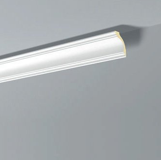 Ideal — Потолочный плинтус из дюрополимера 50x75x2000 мм. NMS