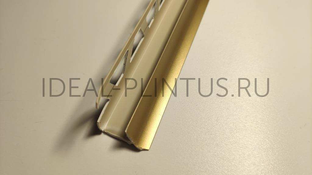 Ideal — Раскладка внутренняя для плитки 8 мм. Идеал 082 Металлик золотистый