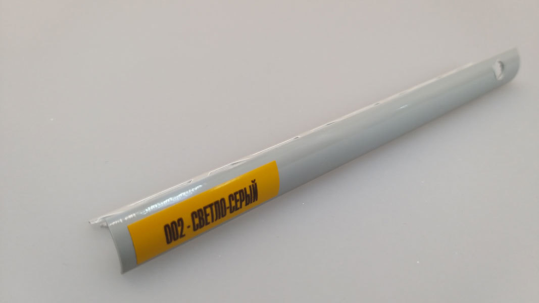 Ideal — Раскладка наружная для плитки 10 мм. Идеал-002 Светло-серый