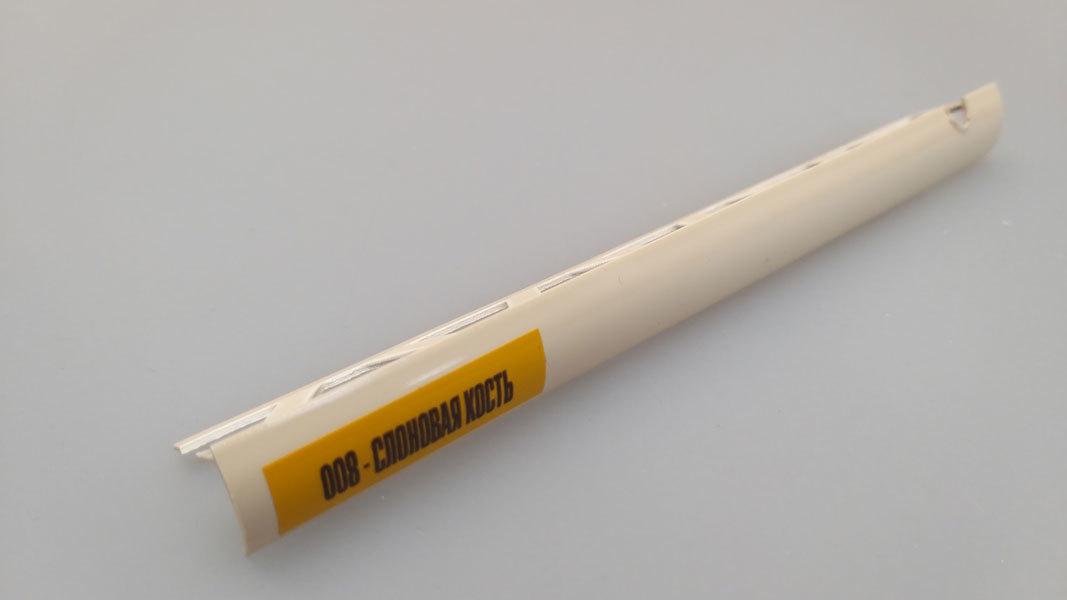 Ideal — Раскладка наружная для плитки 10 мм. Идеал-008 Слоновая кость