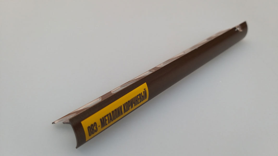 Ideal — Раскладка наружная для плитки 10 мм. Идеал-083 Металлик коричневый