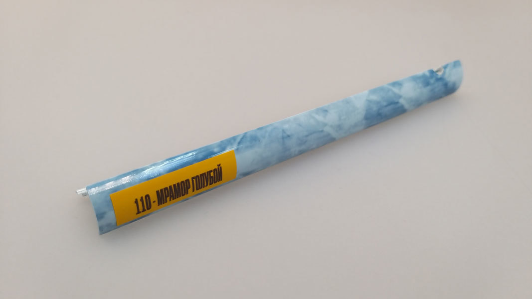 Ideal — Раскладка наружная для плитки 10 мм. Идеал-110 Мрамор голубой