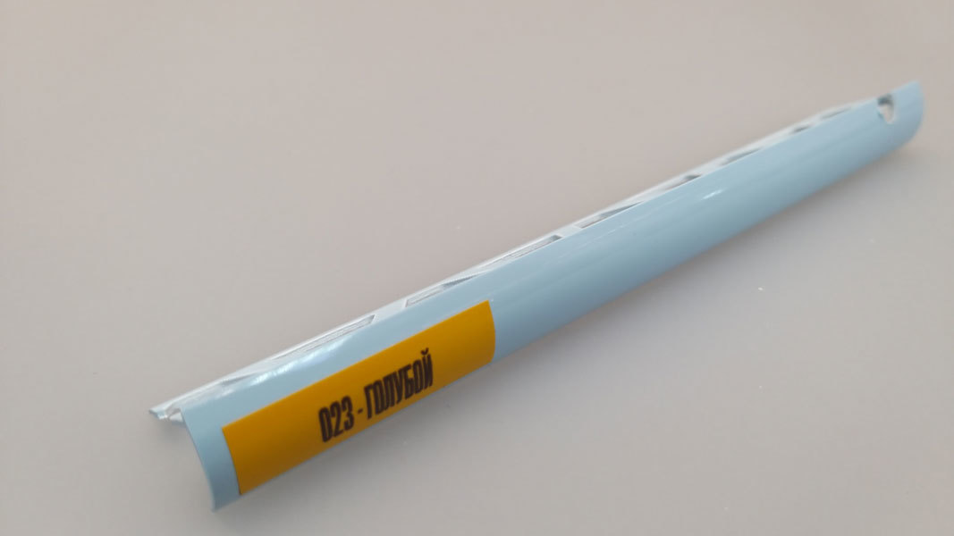 Ideal — Раскладка наружная для плитки 8 мм. Идеал 023 Голубой