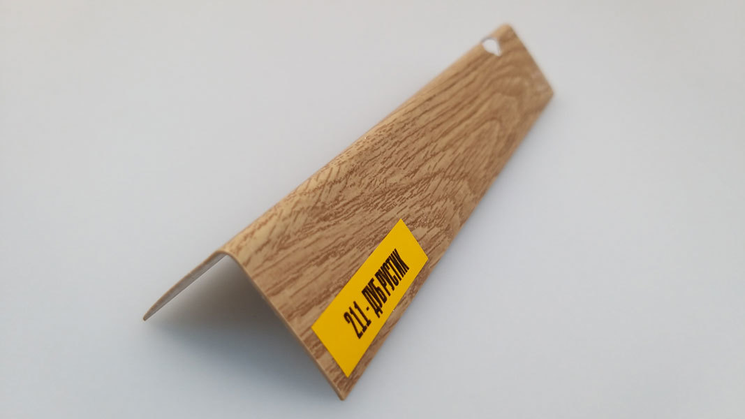 Ideal — Угол пластиковый Идеал 25х25х2700 мм. 211 Дуб рустик