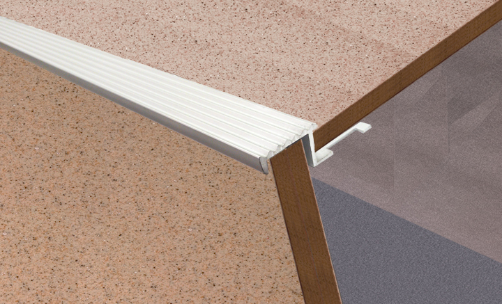 Ideal — Порог алюминиевый Z - профиль (Z10 / Z12) Пластал