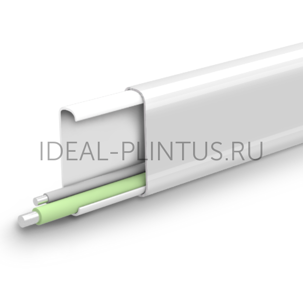 Ideal — Короб кабельный Деконика 001 Белый 30x10х2200 мм. kb-dec-bm-30x10