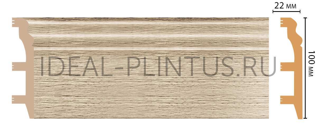 Ideal — Плинтус напольный DECOMASTER D232-72ДМ (100*22*2400мм)