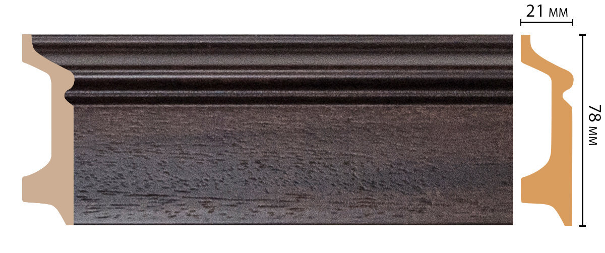Ideal — Плинтус напольный DECOMASTER D122-438ДМ (78*21*2400мм)