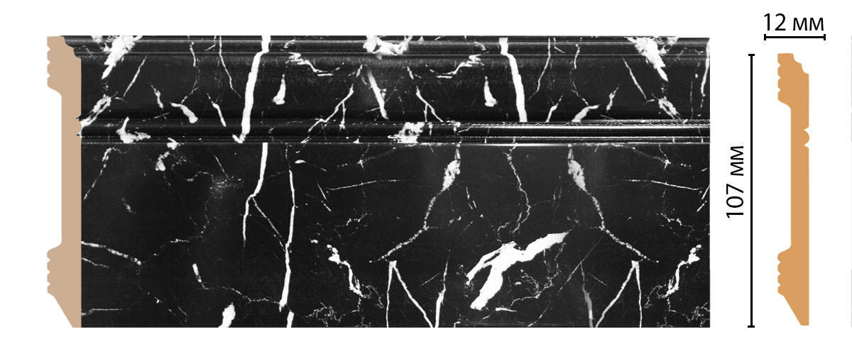 Ideal — Плинтус напольный DECOMASTER D105-78ДМ (107*12*2400мм)