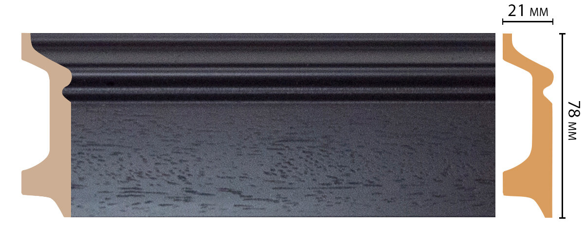 Ideal — Плинтус напольный DECOMASTER D122-433ДМ (78*21*2400мм)