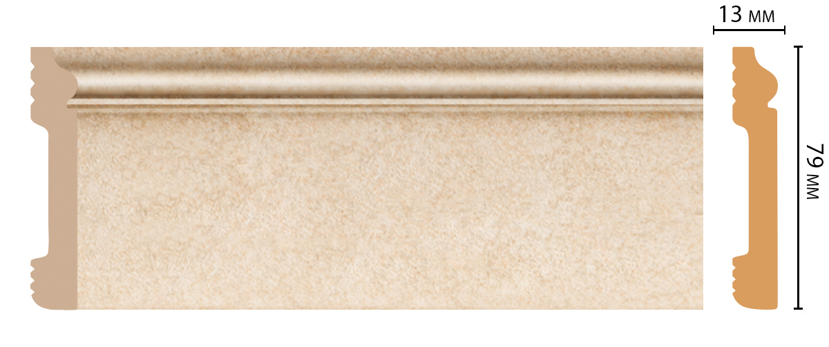 Ideal — Плинтус напольный DECOMASTER D005-18DДМ (79*13*2400мм)